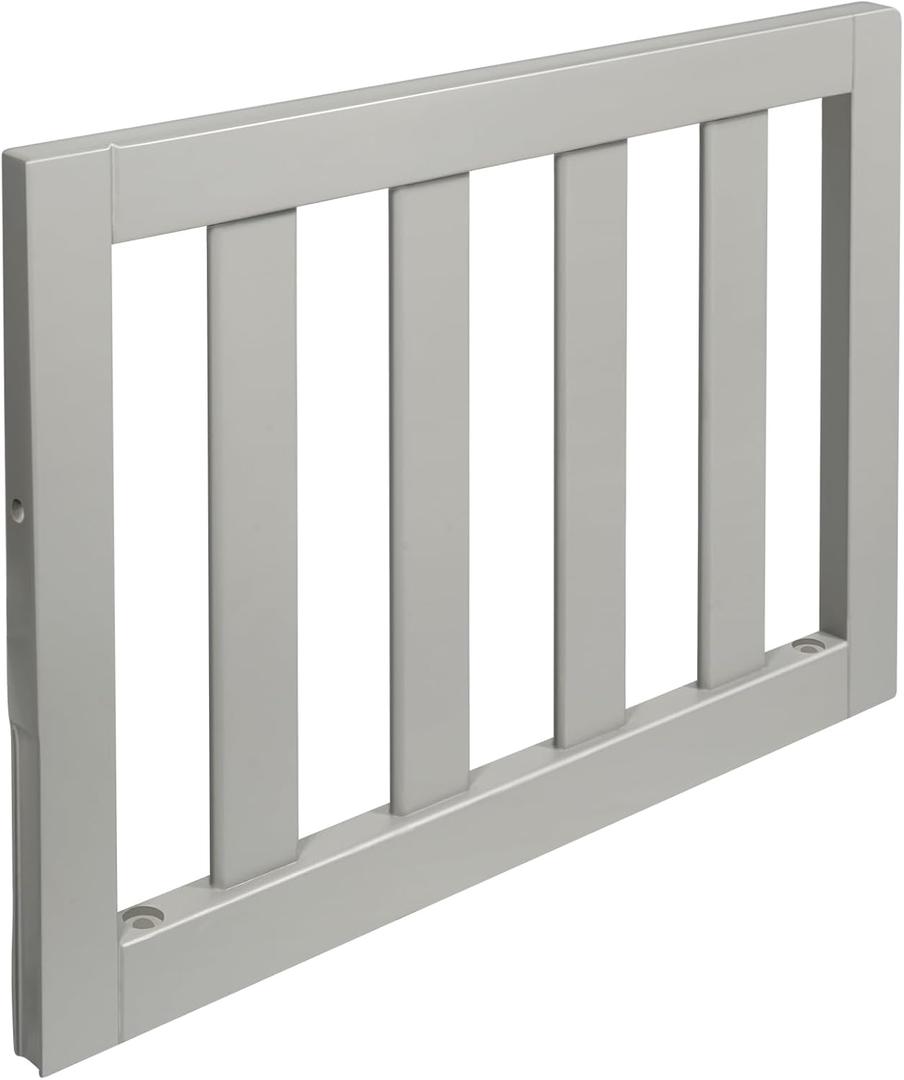 Salcod Toddler Safe Guardrail Compatible with Storkcraft and Graco Crib Conversion - CPSC Certified, Crib Rail for Prevent Toddler from Rolling Off The Bed, Gray