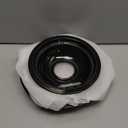 W10290350 W10290353 Porcelain Burner Drip Pans Replacement for Whirlpool Electric Stove Range Top Drip Bowls Includes 1 Large 8-Inch and 3 Small 6-Inch Drip Pans Black by Cenipar