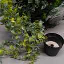 Freyalife 2pcs Fake Hanging Plants for Room Decor,Artificial Potted Plants Eucalyptus for Aesthetic Vintage Boho Home Office Living Bedroom Wall Patio Bathroom Bookshelf Christmas Indoor Outdoor Decor