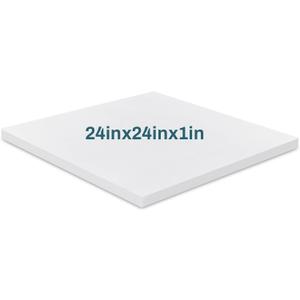 Frienda 1 Pack 1 x 24 x 24 Upholstery High Density Craft Foam Sheets Replacement Square Cut to Size Cushion Chair Padding, Suitable for Shipping, Packing, Cushion Foam, Mailing, Cosplay