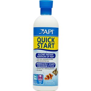 API QUICK START Freshwater and Saltwater Aquarium Nitrifying Bacteria 16-Ounce Bottle