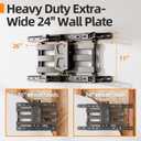 IWORKBOARD 42-86 '' Full Motion TV Wall Mount 24 Inch Studs, Heavy Duty TV Mount 24 inch Studs, Swivel Tilt Extension Level, up to 110 lbs & 600x400mm VESA