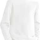 Haloumoning Kids Boys Long Sleeve Crewneck T-Shirts Tee Tops 5-14 Years (7-8 Years)