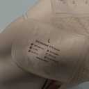 OEAK Womens Strapless Bras Jelly Push Up Bandeau Bra Non Slip Wireless Supportive Padded Bras Seamless Comfortable Tube Bra Skin, Large