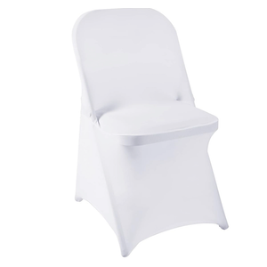 Spandex Chair Covers, 25 PCS, Washable Protector, Stretch Chair Cover for Living Room, Banquet, Wedding Event, Hotel (White)
