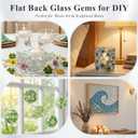 DomeStar 5Lb Flat Glass Marbles, Vase Filler, Glass Pebbles Marbles Bulk for Aquarium Table Scatters Decor