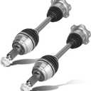 Pair (2) Front CV Axle Shaft Assembly [only for 4WD/AWD 6-Lug] for Chevy Silverado 1500 07-20 Tahoe Suburban, GMC Sierra 1500 07-20 Yukon, Cadillac Escalade 07-20, Driver and Passenger Side