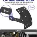 Universal Curved Motorcycle License Plate Bracket With Light Rear Axel Motorcycle License Plate Relocation Holder Swing Arm Side Mount Tag Frame For Rebel 500 YZF R6 R7 R8 Vulcan S 650 MT03 MT09 TW200