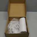 White Linen Small Drum Lampshade, 8.66" Top x 8.66" Bottom x 7.87" High Lamp Shade, Lamp Shade Replacement for Table and Floor Lamps, Pendant LightHandcrafted LampshadeEasy Assembly