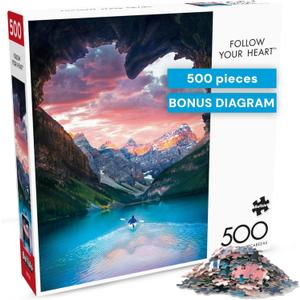 Buffalo Games - Dillion Saw -Follow Your Heart - 500 Piece Jigsaw Puzzle For Adults -Challenging Puzzle Perfect for Game Nights - Finished Size is 21.25 x 15.00