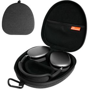 GEVO Travel Case for AirPods Max Headphones, Sleep Mode Hard Carrying Case for Apple AirPods Max Wireless Over-Ear Headsets Portable Storage Bag - Grey (Dark Gray)