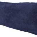Extra Soft Body Pillow Cover, Sherpa/Microplush Material, 20x54 Inches, Zipper Closure (Navy)