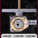 Fuel Valve Petcock Fit for Honda Recon 250 1997-2024/Rancher 350 2000-2006/Rancher 400 420/Foreman 400 450 500/Foreman Rubicon 500 with Lever Screw