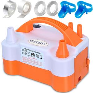 Electric Balloon Pump 600W, Fast Balloon Blower with 6 Balloon Arch Kits, Dual Nozzle & 2 Modes, Portable Air Pump for Balloon Decor for Party, Wedding, Birthday - Professional Balloon Pump
