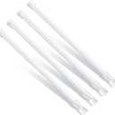 4pcs Window Security Bars, 11.8-17.72 Inch Adjustable Sliding Door Security Lock Bar Fixed Window Guard Door Security Devices for Children Safety Patio Door (White)