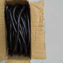 HUANCHAIN Indoor Outdoor Black Extension Cord 50 ft Waterproof, 16/3 Gauge Flexible Resistant Appliance Extension Cord Outside, 13A 1625W 16AWG SJTW, 3 Prong Electric Cable, ETL Listed