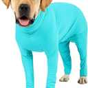 Dog Onesie After Surgery Recovery Suit for Small Miedium Large Female Male Neuter Dogs Pet Surgical Anxiety Body Suits Claming Pajamas (XXXL, Blue)