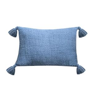 Parklane Woven Pillow, 14"x20", Blue