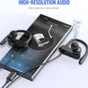 USB C Headphones Over Ear Hooks for iPhone 17 Air 16 15 Pro Max Plus, Wrap Around Ear Buds with Loops Mic Type C Earphones Running Sport Wired Earbuds for Samsung S26 S25 S24 Ultra S23 S22/Pixel 10 9