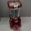 Nostalgia Frozen Drink Maker and Margarita Machine for Home - 32-Ounce Slushy Maker with Stainless Steel Flow Spout - Easy to Clean and Double Insulated - Retro Red