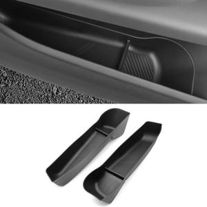 Yumzeco 2PCS Compatible 2021 2022 2023 2024 2025 2026 Tesla Model X Door Side Storage Box Tray, Front Row Door Side Organizer Tray for Tesla Model X Accessories 2021 2022 2023 2024 2025 2026