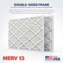 BNX TruFilter 15x20x1 Air Filter MERV 13 (4-Pack) - MADE IN USA - Electrostatic Pleated Air Conditioner HVAC AC Furnace Filters for Allergies, Pollen, Mold, Bacteria, Smoke, Allergen, MPR 1900 FPR 10