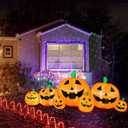 8 FT Halloween Inflatable Pumpkins Decorations Halloween Blow Up LED Lights Decor Outdoor Indoor Holiday Decorations, Decoration Autumn, Lawn Inflatables Home Family Outside