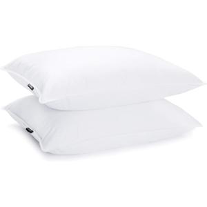 JA COMFORTS Duck Feather Down Bed Pillows for Sleeping(2 Packs)-King(20IN36IN),High Filling Weight,600 Thread Count,Double-Layer Downproof Fabric Design,10% Duck Down,Cotton Cover,White JA COMFORTS Duck Feather Down Bed Pillows for Sleeping(2 Packs)-King(20IN36IN),High Filling Weight,600 Thread Count,Double-Layer Downproof Fabric Design,10% Duck Down,Cotton Cover,White