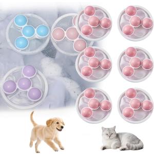 Pet Hair Remover for Laundry, 2026 Upgraded Pet Hair Remover for Laundry Hair Filter Bag Lint Catcher for Washing Machine Cat and Dog Hair Washing Machine Catcher 6 Pcs (Pink)