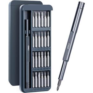 Deli 25-in-1 Precision Screwdriver Sets Magnetic Mini Repair Tool Kit for Home, DIY, Computer, Controller, Glasses, Drone, Watch, Phone, Pad, Switch, PS5, XBOX, Macbook, Electronic. Gift for man.