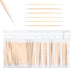 600PCS Precision Tip Cotton Swabs, Double-end Microblading Pointed Tip Cotton Swabs Makeup Applicators Nail Polish Remover Pen Disposable Makeup Touch Up Correcting Beauty Tools