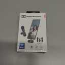 Generic 2 Pack Type C Mini Wireless Lavalier Microphone for iPhone 15, iOS and Android, for VideoLiveShows Interviews Vlogs,Tiktok YouTube Vlogs, Black,a Adapter Includes