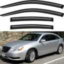 Window Visors Rain Guards for 2011 2012 2013 2014 Chrysler 200, Out-Channel Window Vent Wind Deflectors Visors Shades for 2007-2010 Chrysler Sebring