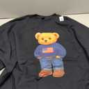 Cool American USA Teddy Bear Illustration Graphic Designs Sweatshirt, Size 2XL