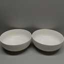 MALACASA Serving Bowls, 114 OZ(10") Extra Large Salad Bowls Set of 2, Porcelain White Serving Bowls for Salad, Soup, Pasta and Dinner, Large Ceramic Bowl Set for Entertaining, Series REGULAR