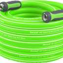 Fevone 55 ft Garden Hose, Lightweight and Flexible, Heavy Duty Water Hose, Hybrid Polymer, Kink Resistance, 3/4" GHT Aluminum Fittings, 5/8" ID, Burst 600 PSI, Drinking Water Safe