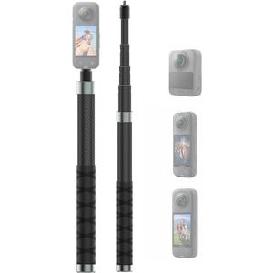 110cm Invisible Selfie Stick Pole, Carbon Fiber/Lightweight/Waterproof/Extendable/Telescopic Extension Rod for Insta360 X5 X4 X3 Go 3S Ultra DJI Osmo 360 Nano Pocket 4 3 Go 3S Accessories