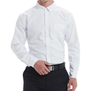 Men's Oxford Shirt Regular-Fit Button Down Collar Shirts Long Sleeve Dress Shirts Wrinkle Resistant with Pocket 2XL