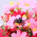 4 x MYUBWTF 120 PCS Mini Fake SpiderPlastic in Colour Spider Toys, Simulated Insect Toys for Funny Prank Spider and Joke Halloween Party Supplies (Black)