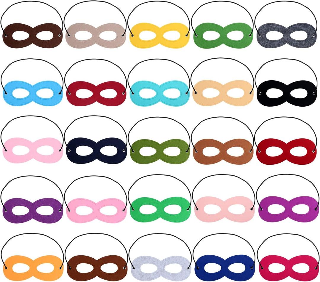Superhero Masks for Kids,Party Cosplay Dress Up Superhero Eye Masks(25 Pieces)