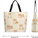 Canvas Tote Bag Large Women Casual Shoulder Bag Handbag Reusable Beach Shopping Grocery Bag For Outdoors