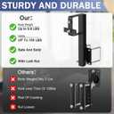 Heavy-Duty Folding RV Spare Tire Bracket,Heavy Duty Folding Trailer Spare Tire Mount Fits 15" & 16" Wheels, Spare Carrier for 4" Square Bumpers,Durable Trailer Accessories