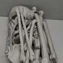 35 Pieces Skeleton Bones for Halloween Decoration - Plastic Bones Scary Props Decoration for Life Size Skull Bones Decor for Halloween Graveyard Scene Haunted Houses Outdoor Indoor