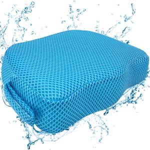 REEZEIVI Hot Tub Booster Seat for Adults,5 Inch Thick SPA Cushion,Weighted Hot Tub Cushion with Non-Slip Bottom,Quick Dry Spa seat,Washable 3D Mesh,Inflatable Hot Tub,Pool, Bathtub (Bue)
