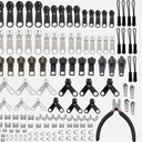 Zipper Repair Kit Zipper Replacement with Install Plier for Bags, Jackets, Tents, Backpacks, Sleeping Bag