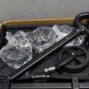 Wagons Carts Foldable, Lightweight Portable Utility Shopping Cart with Wheels, Folding Grocery Wagon Cart for Grocery, Camping, Shopping, Beach, Garden, Sports Black (100L)