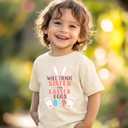 Happy Easter Shirts for Boys GirlsToddler Easter Shirt Bunny Egg Hunt Tee Kids Digger Tractor 2T-8T (4-5T, Sister)