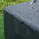 NUPICK 30 Inch Square Fire Pit Cover for Propane Fire Pit/Table, 100% Waterproof Cover Fits 28/30/32 Inch Fire Pit, All Weather Resistant