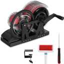 Consfly Wool Drum Carder Fiber Carding Machine with Brush & Awl, Wool Blending Wheel for Combing Blending