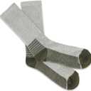 HOT FEET Work Socks for Men, Long All Weather Boot Crew Cotton Socks, Cushioned, Moisture Wicking, Stocking Stuffers (Gray)